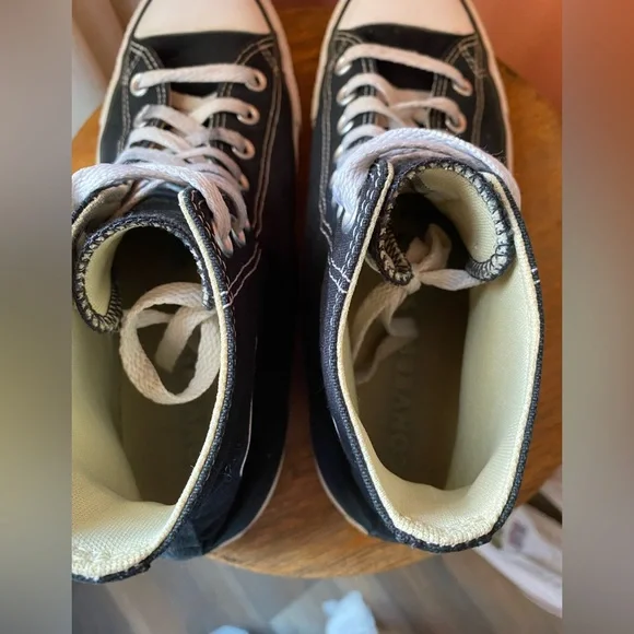 Converse Chuck Taylor All Star High Top Sneakers - Black & White - Picture 8 of 10